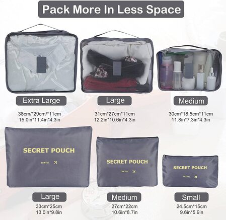 6 Piece Travel Kit Organizer Pouch™